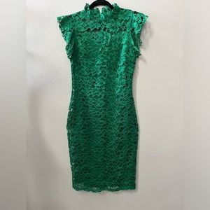 Lace Green Dress